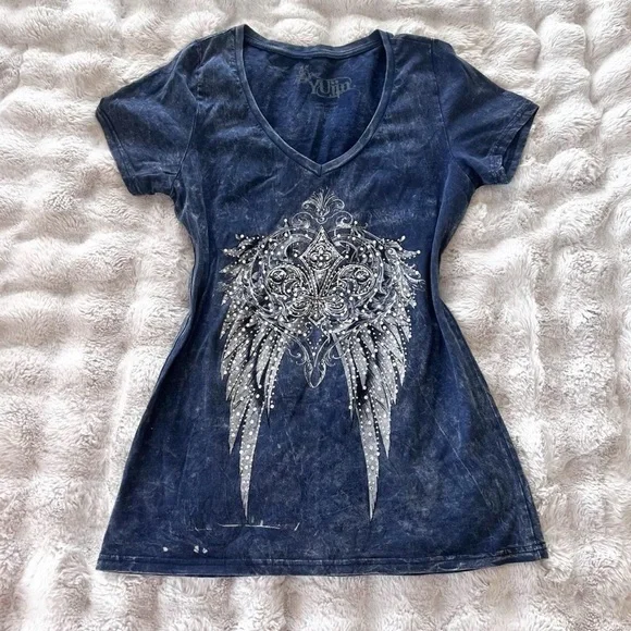 Y2K angel wing tee - Picture 1 of 4